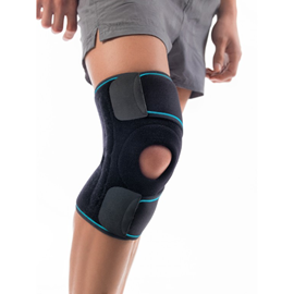 Åben knæstøtte i neopren fra Orliman
